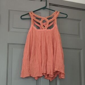 Altar'd State Asymmetrical Pink Sleeveless Tank